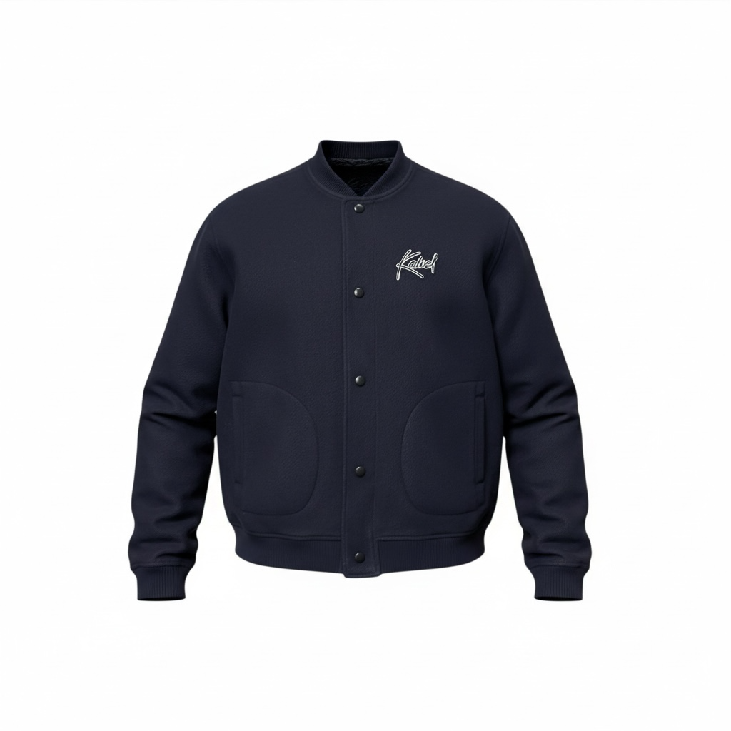 Imperial Night Varsity College Jacket in Sapphire Night Blue