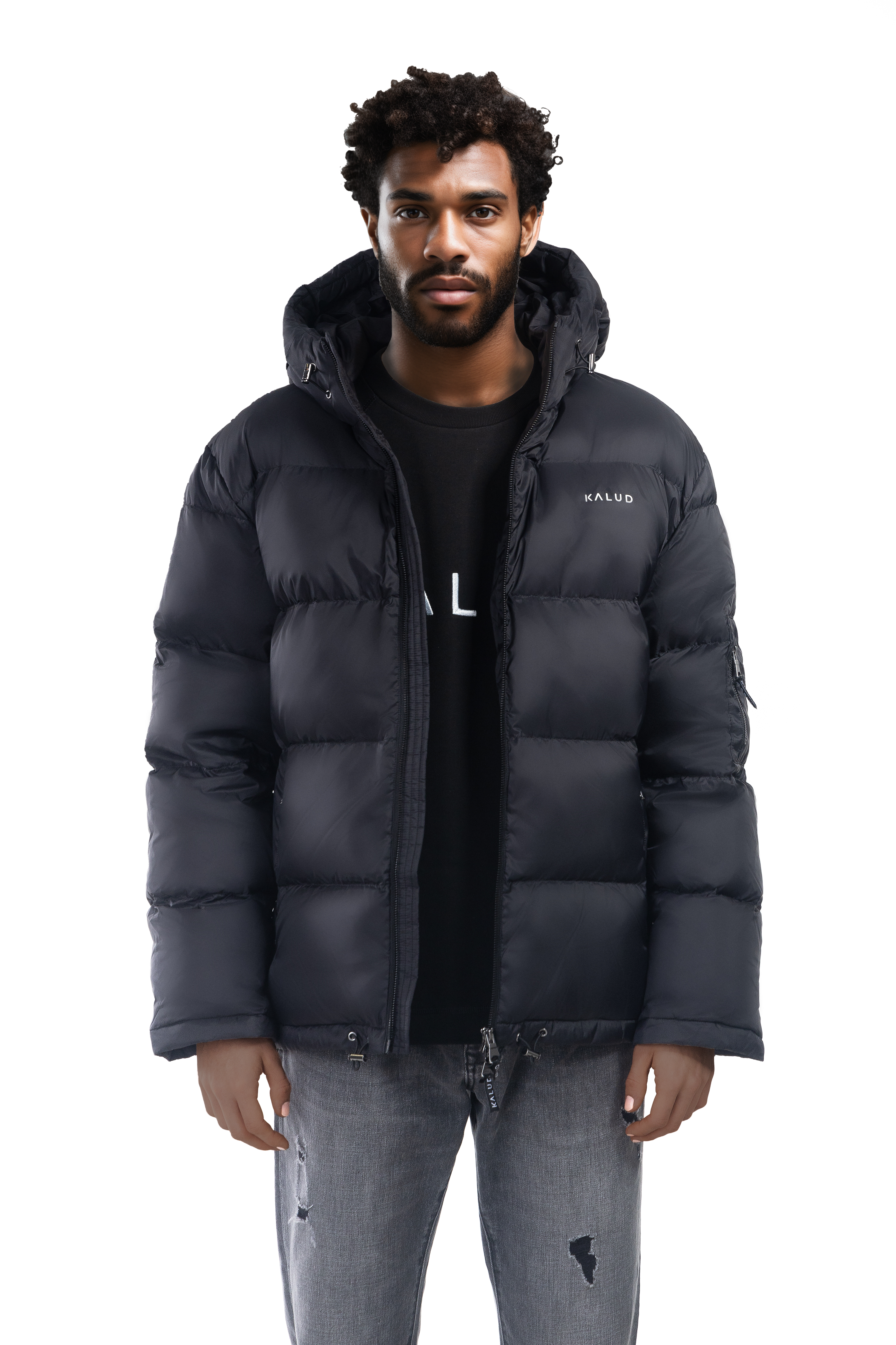 KALUD Down Puffer Jacket Black