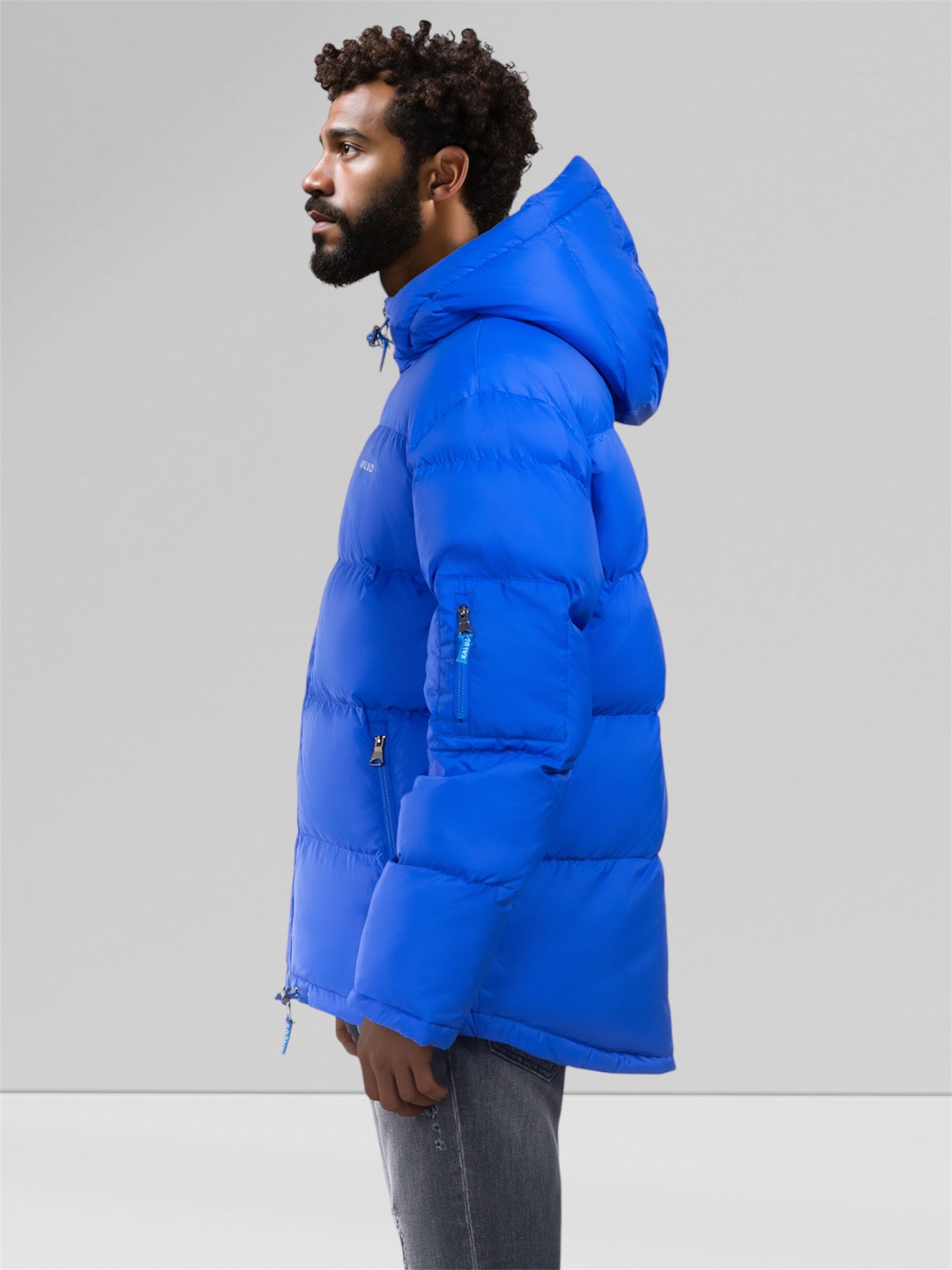 KALUD Down Puffer Jacket Electric Blue