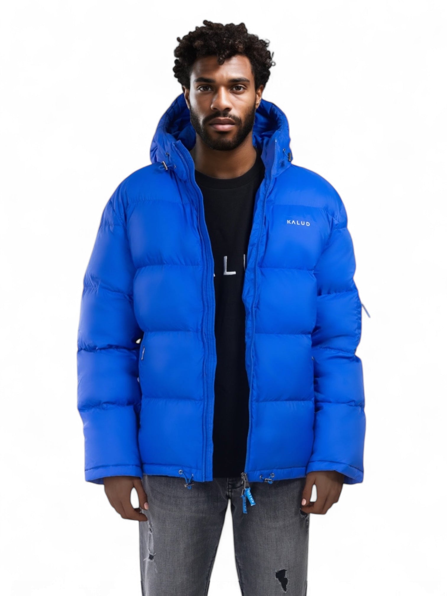 KALUD Down Puffer Jacket Electric Blue