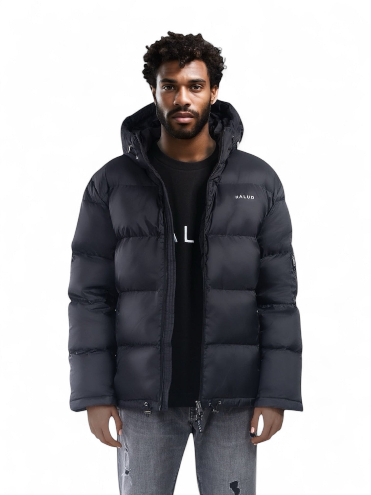 KALUD Down Puffer Jacket Black