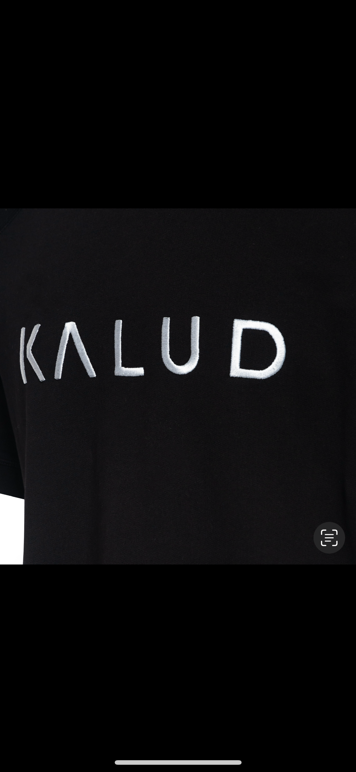 Heavy Cotton Oversize T-Shirt Broken Black KALUD