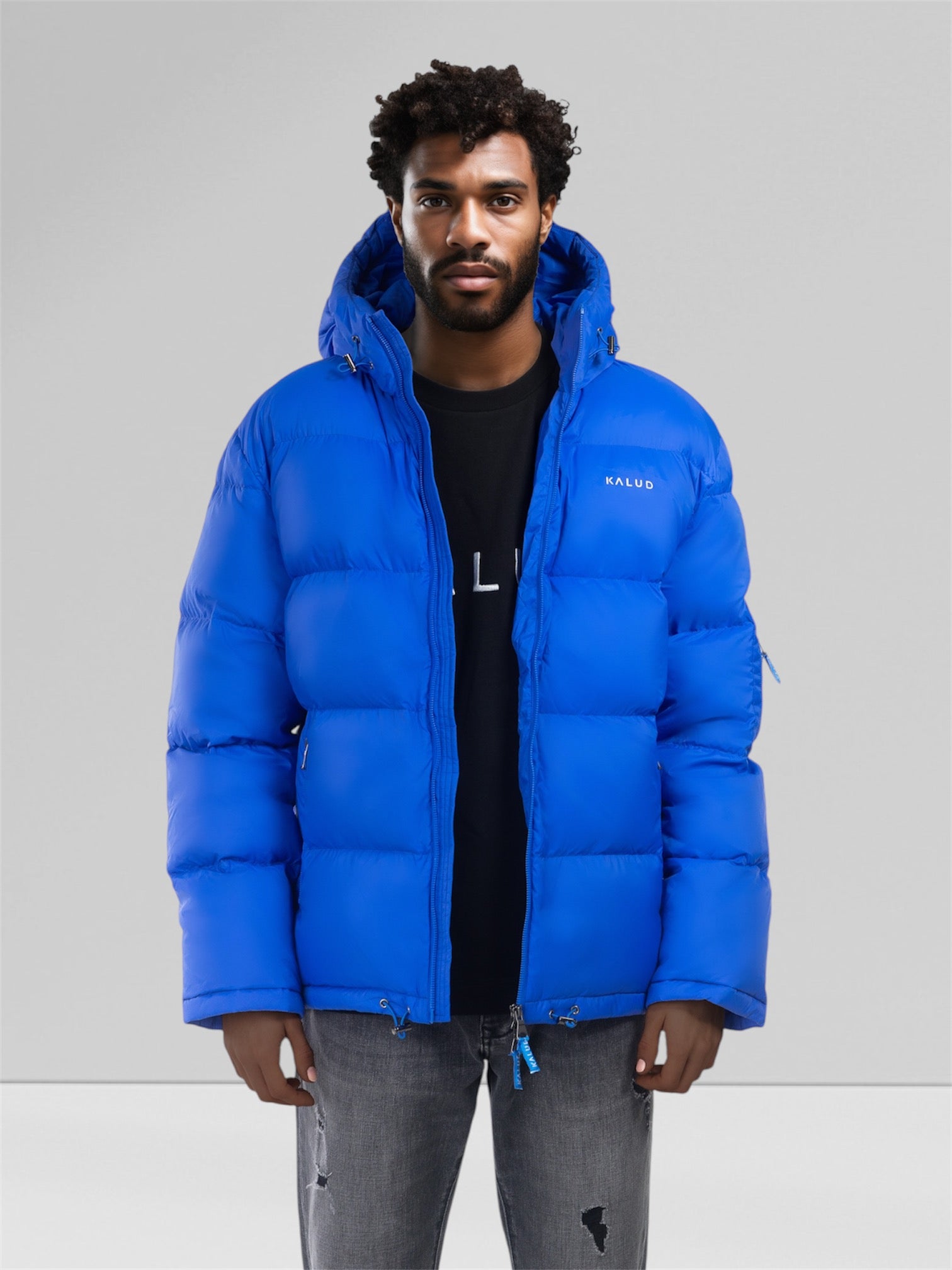 KALUD Down Puffer Jacket Electric Blue