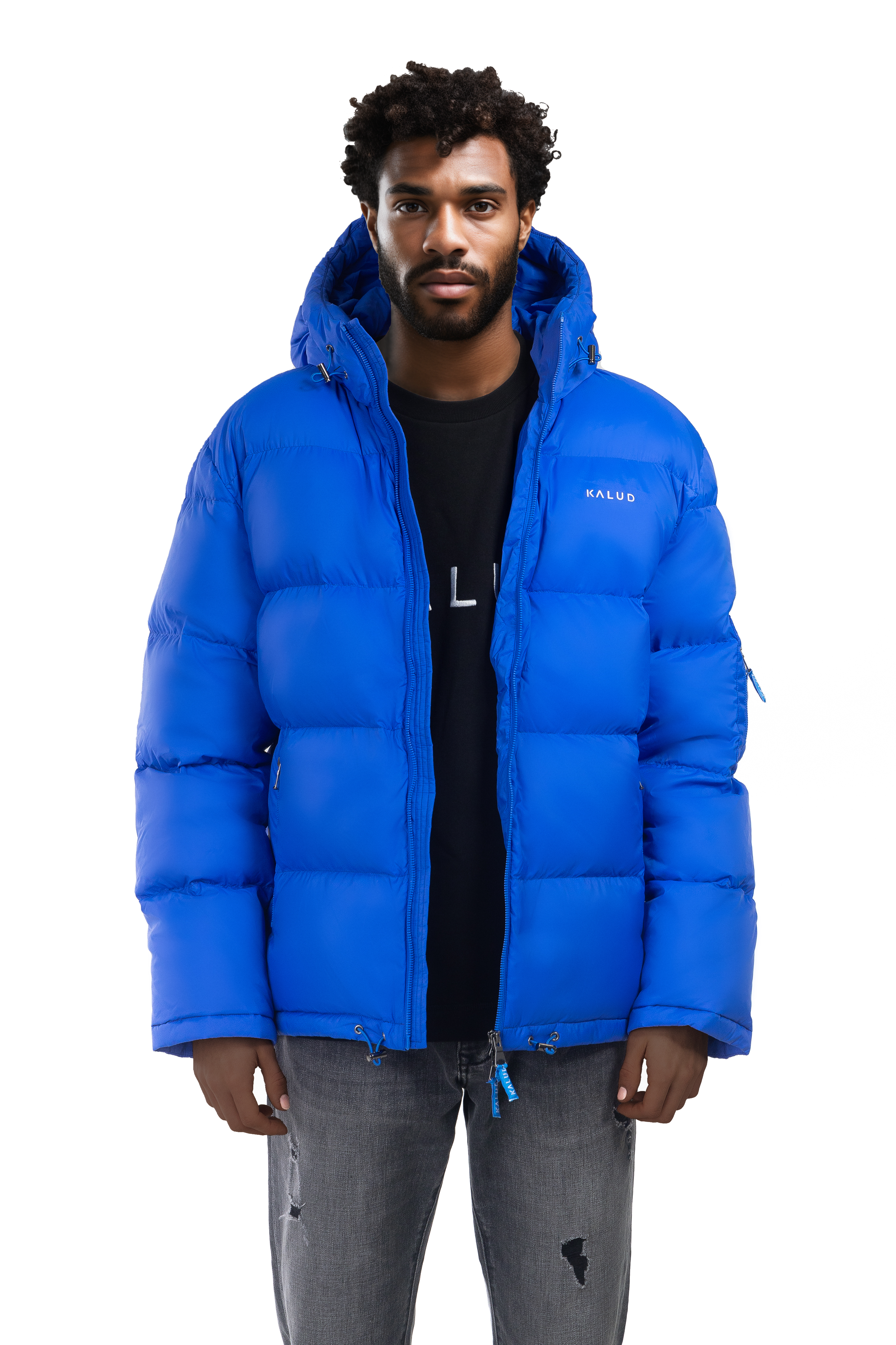 KALUD Down Puffer Jacket Electric Blue