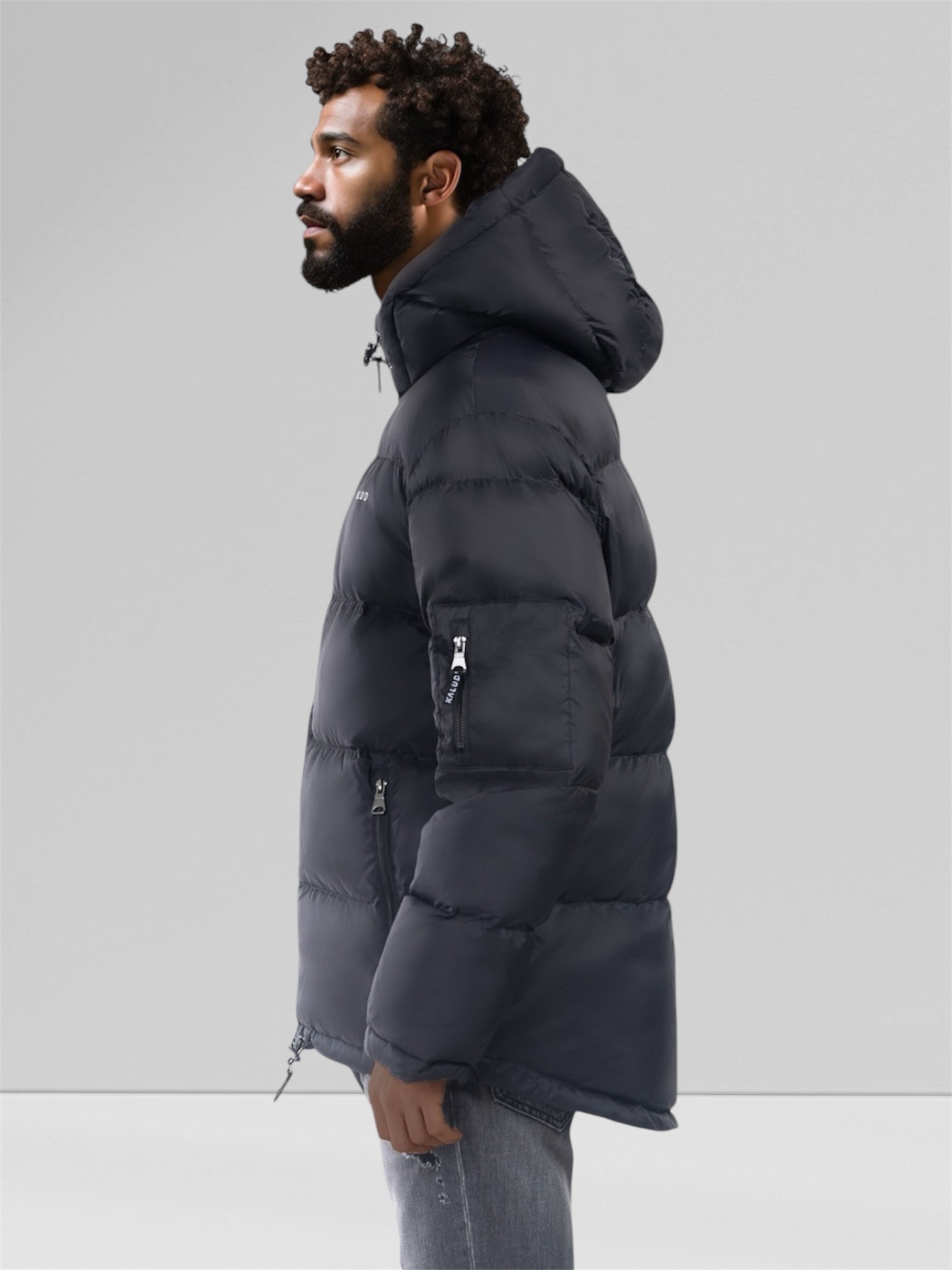 KALUD Down Puffer Jacket Black