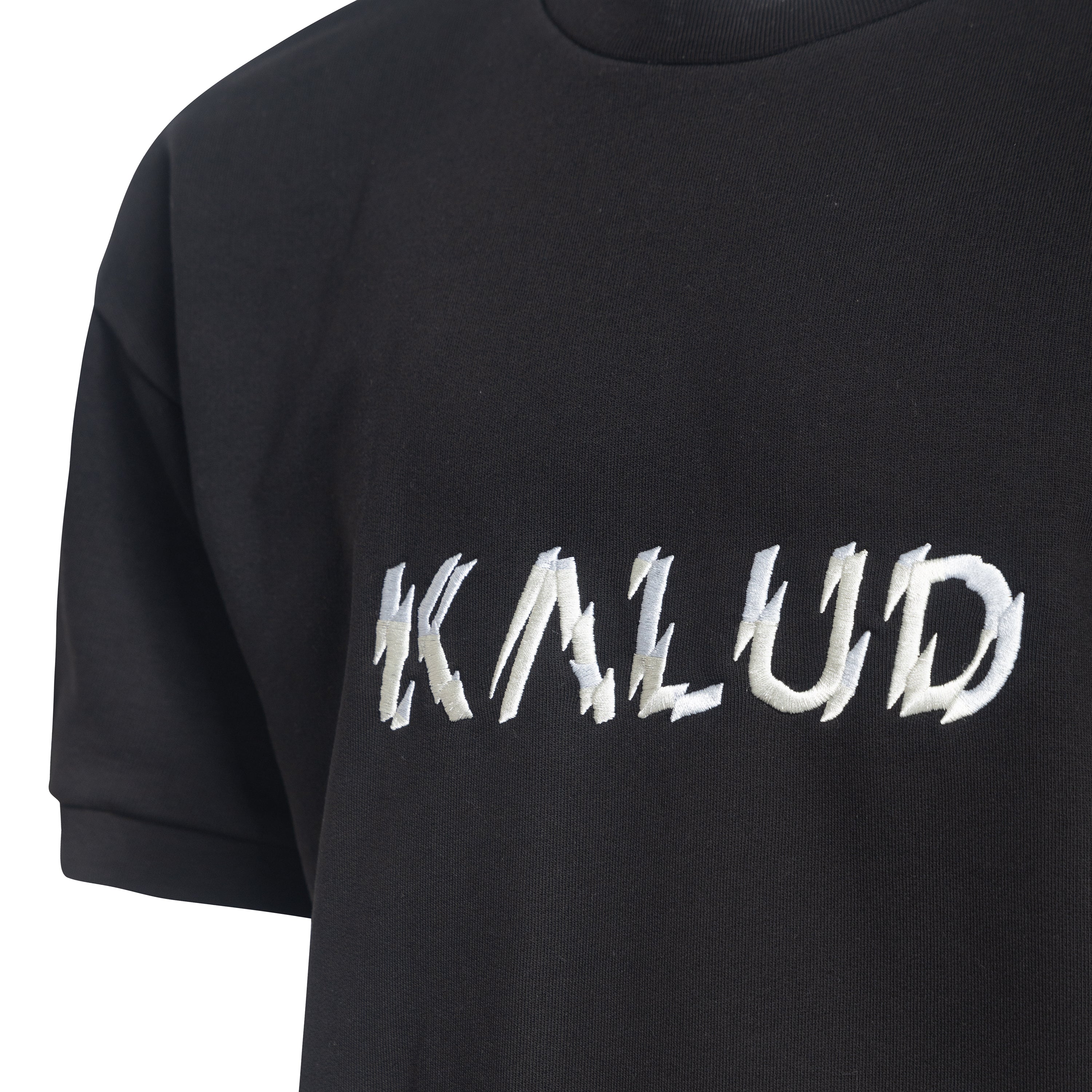 Heavy Cotton Oversize T-Shirt Broken Black KALUD